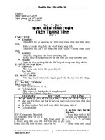 Tiết 13 - Thực hiện tính toán trên trang tính (t1)