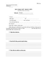 Mau phieu ren luyen Doan vien