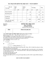 Đề thi Học kì I - Toán 9