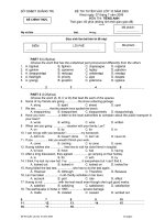 De thi vao lop 10 nam 2009