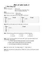 bài về nhà tuàn 2