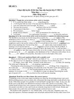 ĐỀ CHỌN HSG AV9( sô 7)