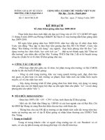 Kế hoạch KG năm học