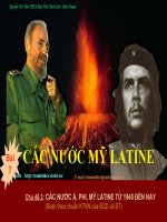Bài 7 tiết 8 Các nước Mỹ Latine