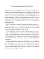 các yếu tố ảnh hưởng đến hiệu quả việc cạo cao su