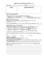 Kiểm tra chương II toán 9