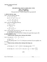 Đề KTCL đầu năm