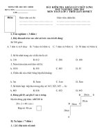 de thi khao sat mon toan-TV  lop 3 dau nam 2010 (chuan)