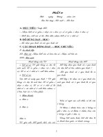 Giáo án toán lớp 1 kì II