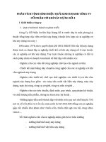 PHÂN TÍCH TÌNH HÌNH HIỆU QUẢ KINH DOANH CÔNG TY CỔ PHẦN CƠ KHÍ XÂY DỰNG SỐ 4