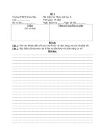 kiểm tra 15'''', sinh 8,kì I, lần 1 có đáp án