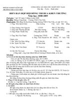 Biên bản họp xét thi đua năm học 2008-2009