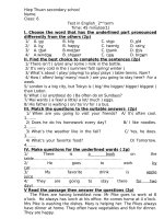 De kiem tra tieng anh 6