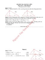Đề-Đáp án: KT hình 9 C1 (D3)