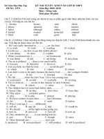 De thi Anh vao 10 THPT Hung Yen(2009-2010)