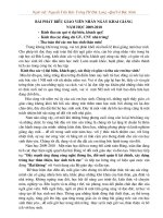 phat bieu cua gv ngay khai giang