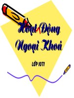 hoạt động ngoại khoá 10T1