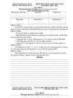 DE THI KSCL HOA8 NH 2010-2011