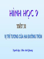 Hình9 Tiết 31