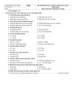 đề - đáp án khảo sát chất lượng đầu năm  Văn -6