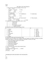 THE FIRST TEST ENGLISH 6