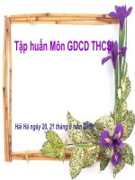 Tập huấn Môn GDCD THCS