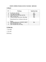 chương trình lễ khai giảng