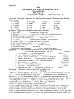 ĐỀ CHỌN HSG AV9( sô 19 )