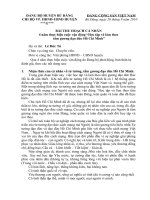 Bài thu hoạch tư tưởng Hồ Chí minh