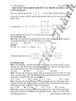 Bài toán vật chuyển động trước gương cầu