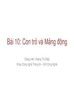 Bài 10: Con trỏ và Mảng động