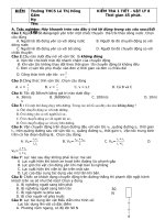 Đề Kiểm tra 1 tiết VL8 - HKI