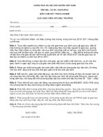 Cam ket giua Giao vien voi hieu truong cua TH Tien Son 1- Viet Yen