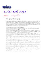 Tuyển tập các đề thi