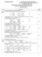 Đề thi HSG tỉnh môn hóa 9