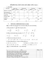 KT chất lượng Giữa HK