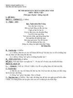 ĐÈ THI KSCL ĐẦU NĂM TOÁN, TV LỚP 4