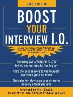 Boost your interview IQ 