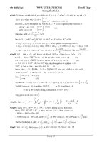 Hướng dẫn giải đề thi thử đại học môn toán đề số 21