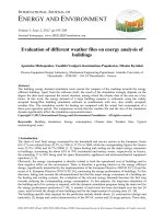 Evaluation of different weather files on energy analysis of buildings
