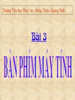 bài 3      Bàn phím máy tính