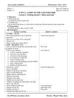 UNIT 3: A TRIP TO THE COUNTRYSIDE