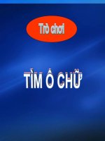 TRO CHƠI Ô CHỬ