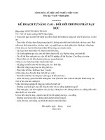 KẾ HOẠCH DẠY HỌC 2010-2011