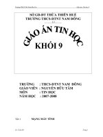 giáo án tin 9