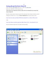 Cach tao va ghi dia Hiren''''s