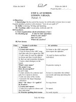 Giáo Án Anh 6 tiết 9