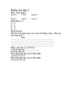 on tap va kiem tra lop1