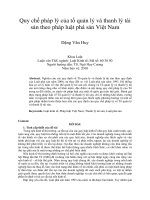 Quy chế pháp lý của tổ quản lý và thanh lý tài  sản theo pháp luật phá sản Việt Nam