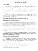 Hiện tượng trái đất nóng lên - Tư liệu ĐL PT